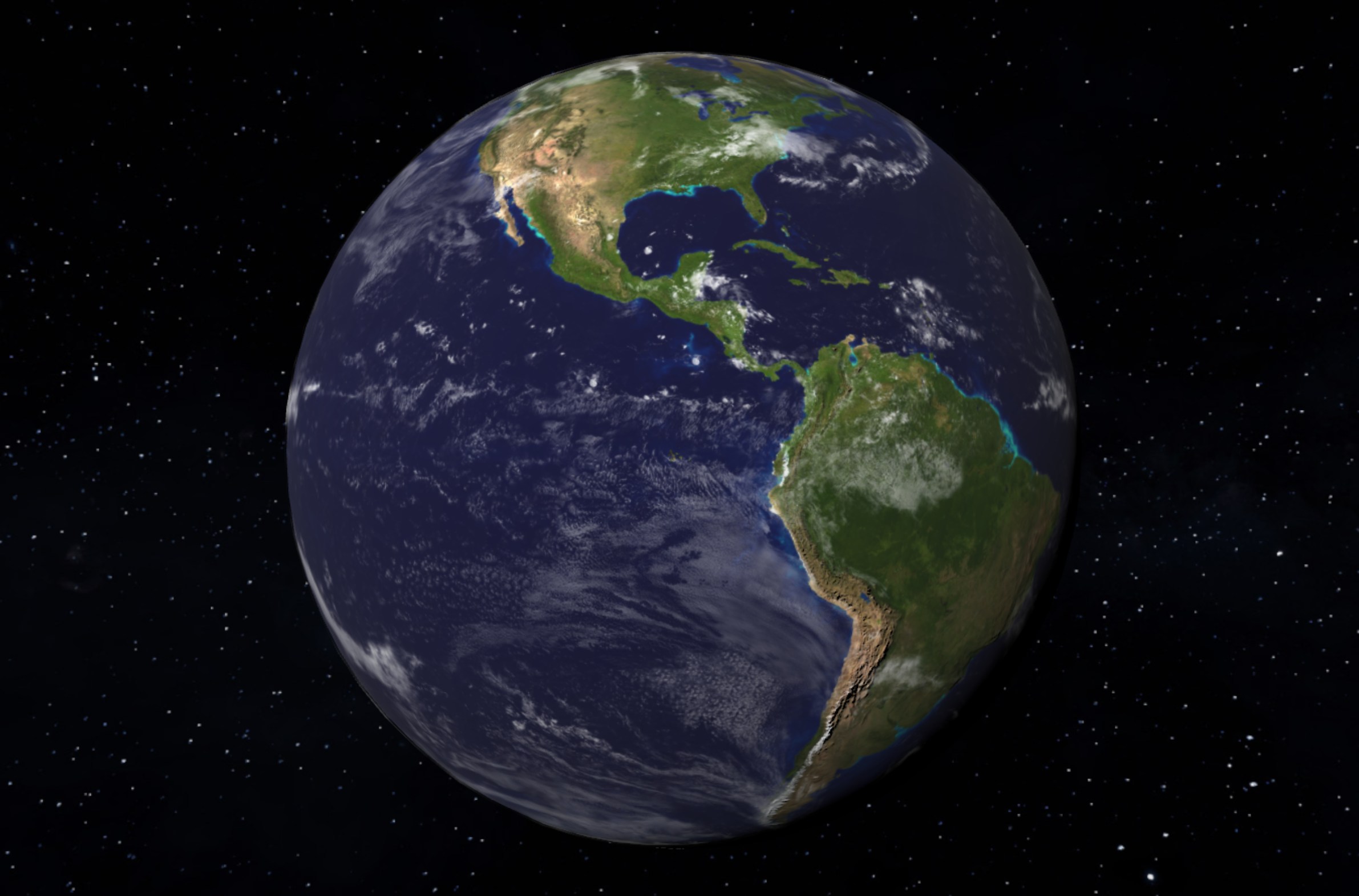 Earth with a space backdrop
