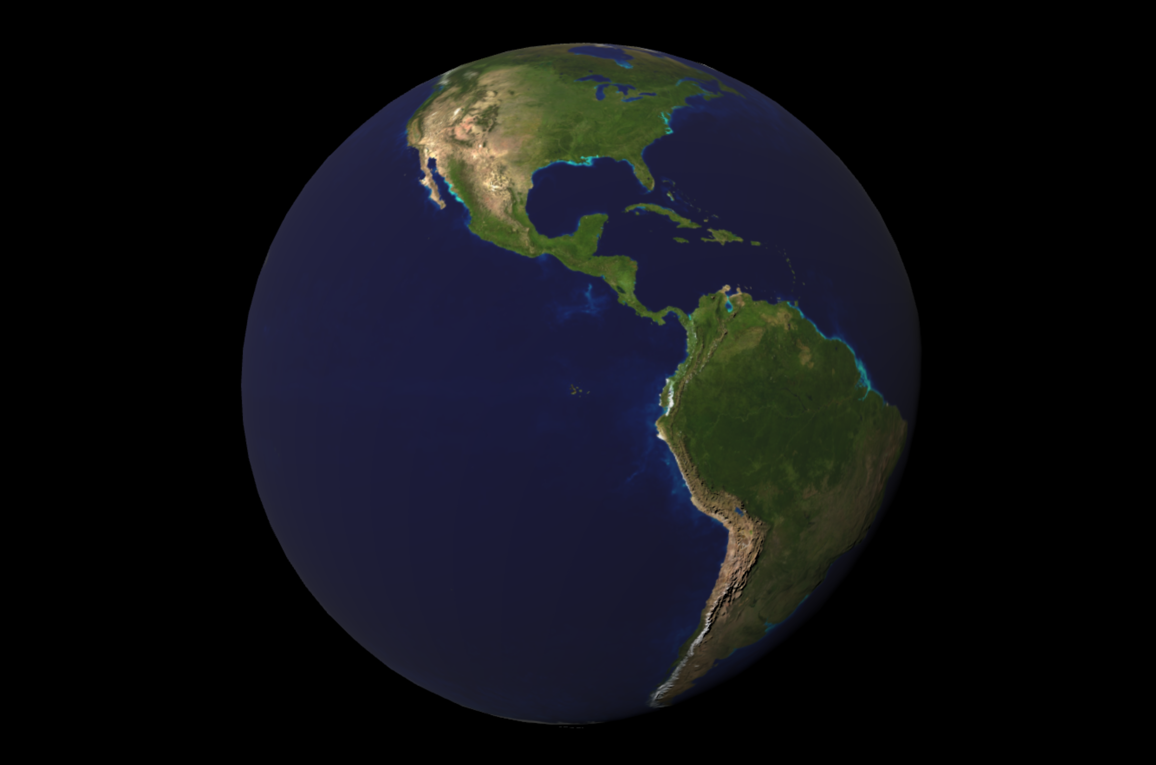 Earth with a bump map